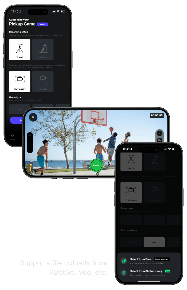 Record live or upload